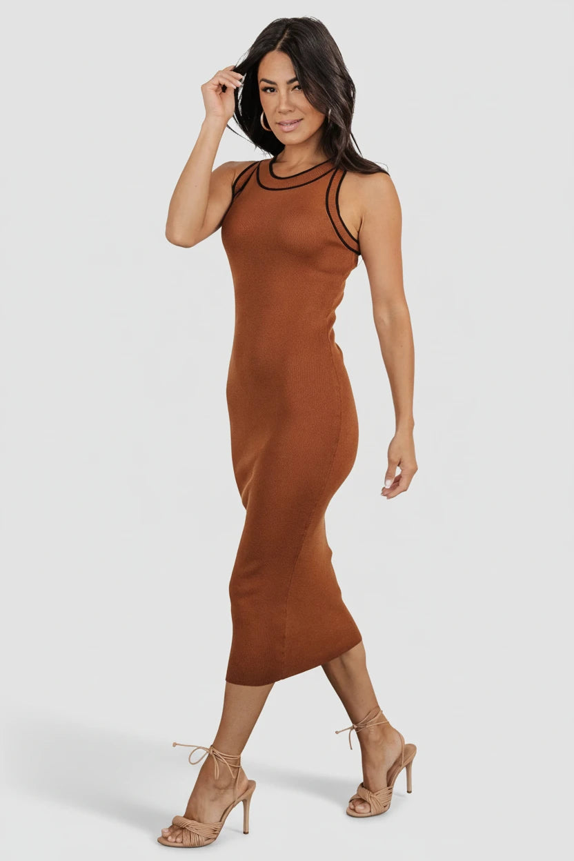 Tove Knit Tank Midi Dress | Baltic Born Copper