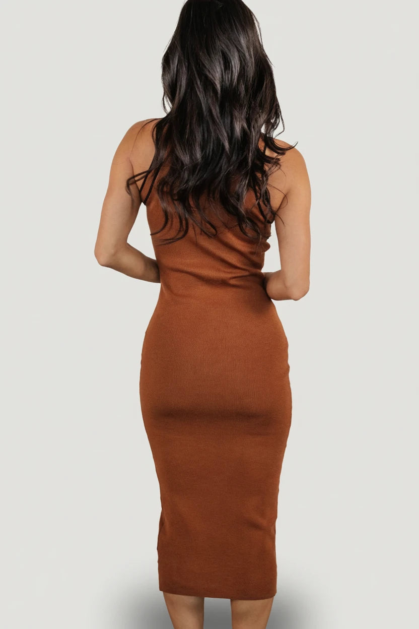 Tove Knit Tank Midi Dress | Baltic Born Copper