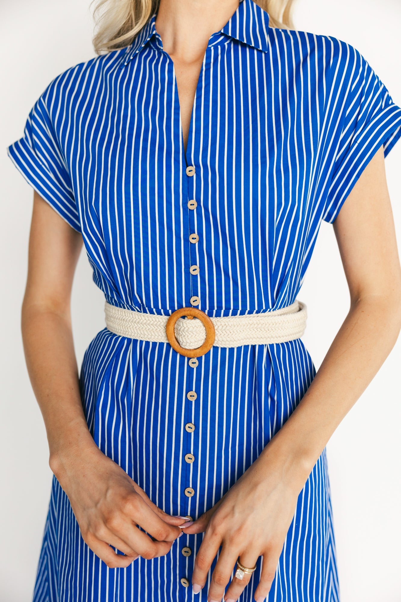 Pyper Midi Dress | Baltic Born Blue Stripe