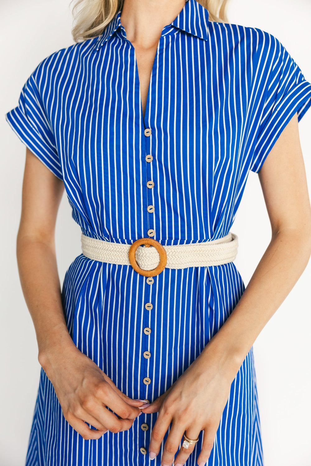 Pyper Midi Dress | Baltic Born Blue Stripe