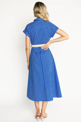Pyper Midi Dress | Baltic Born Blue Stripe