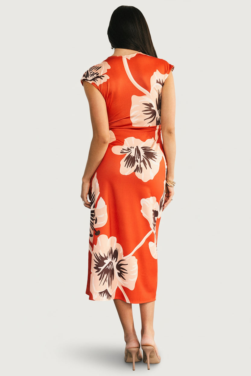 Cascada Twist Midi Dress | Baltic Born Sunset Floral