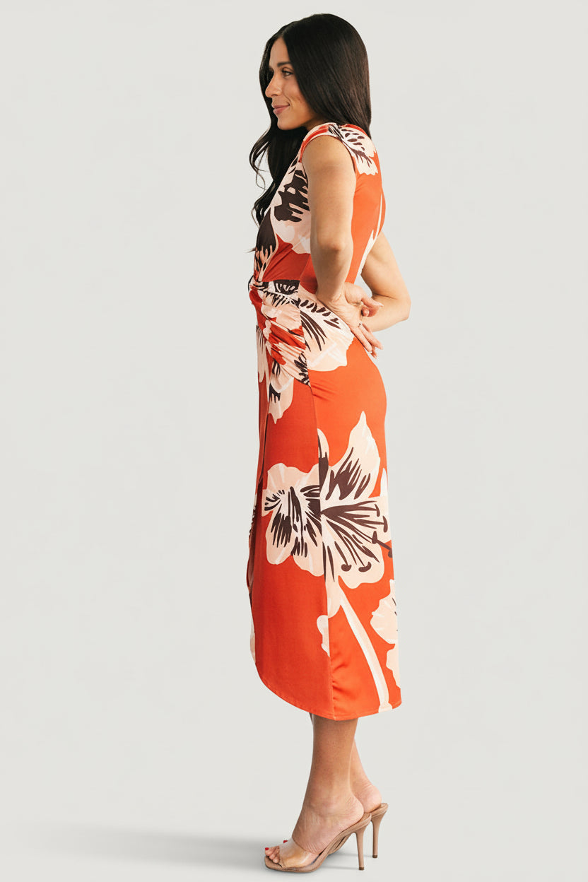 Cascada Twist Midi Dress | Baltic Born Sunset Floral