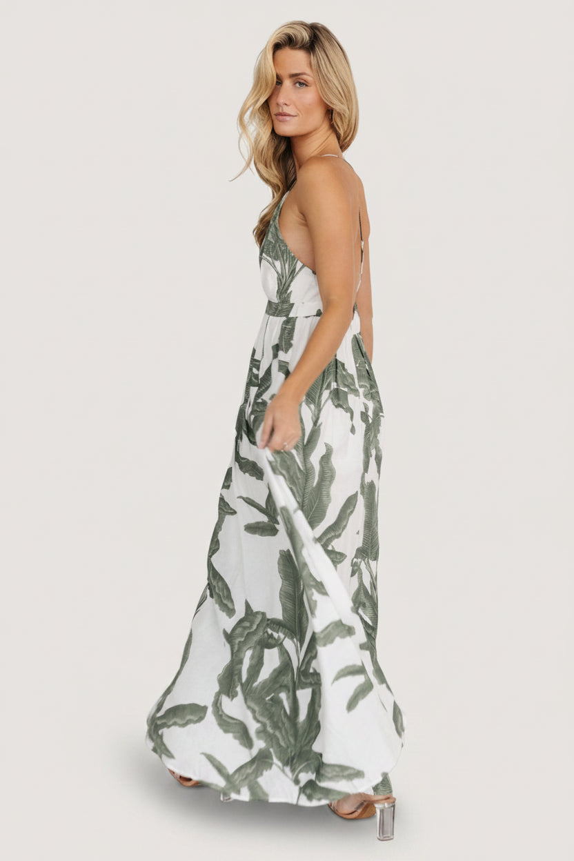 Miramar Maxi Dress | Baltic Born Green Print