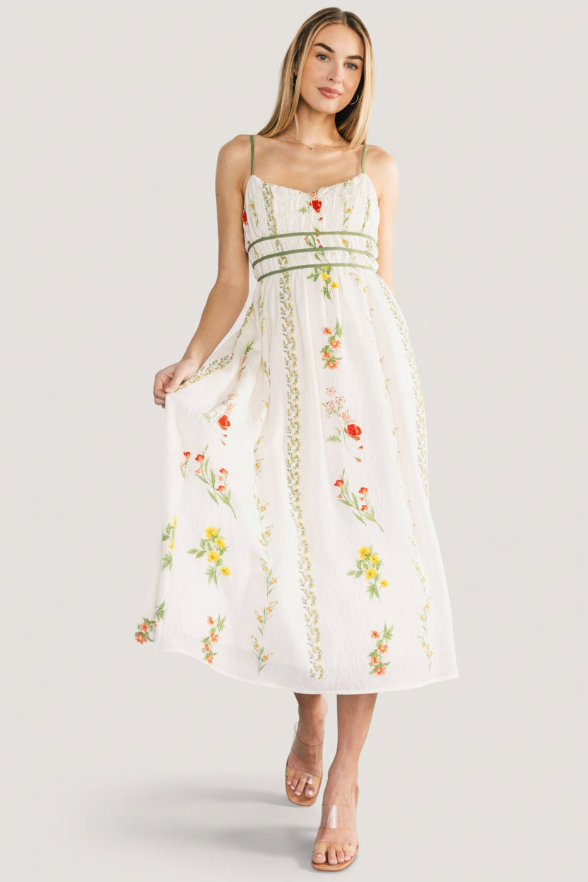 Cerise Midi Dress | Baltic Born Multi Floral