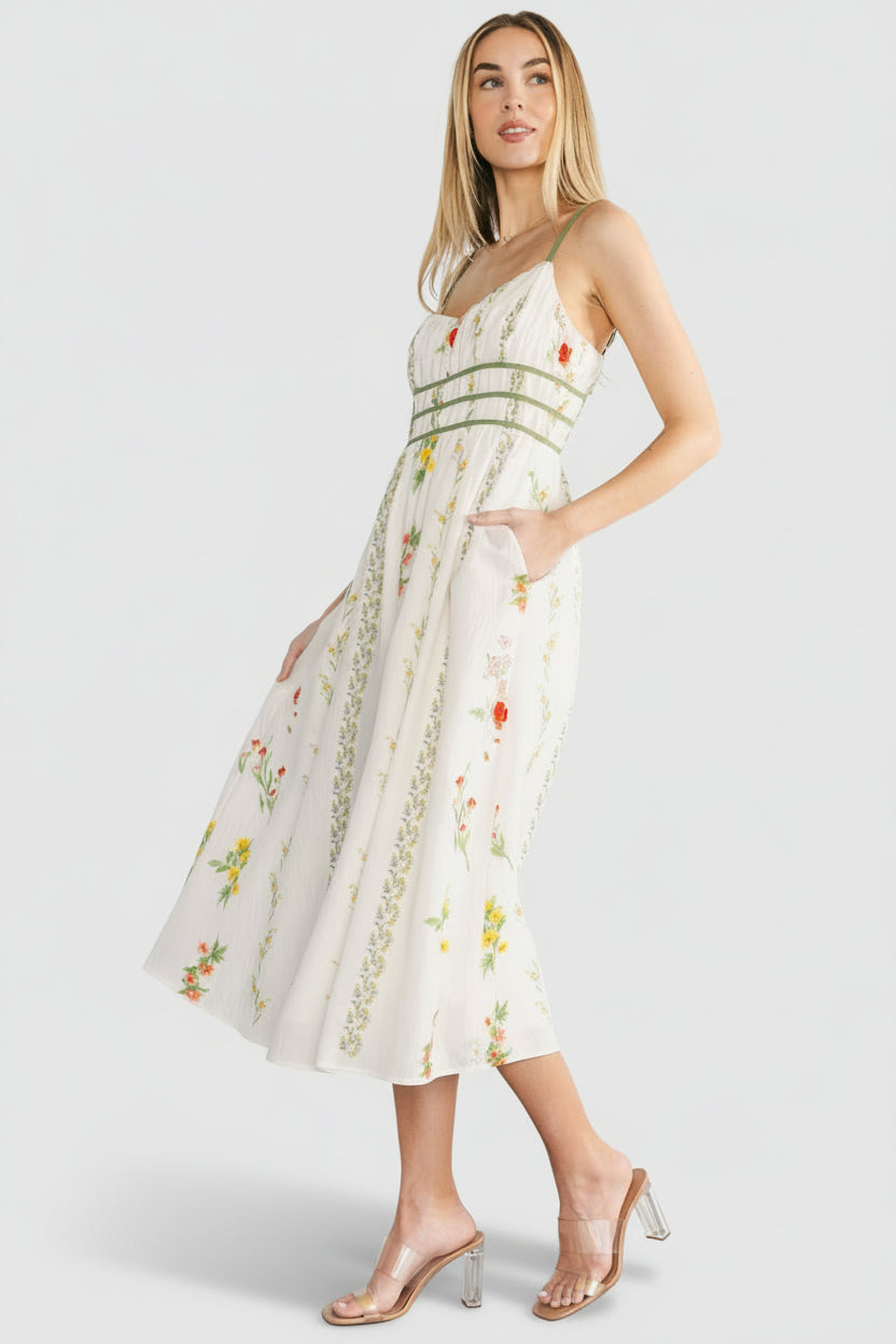 Cerise Midi Dress | Baltic Born Multi Floral