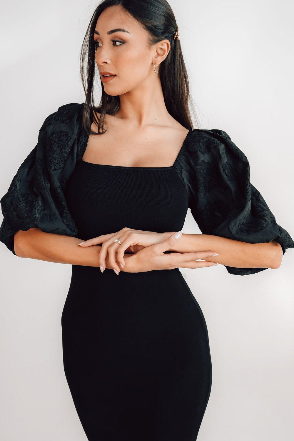 Weyland Bodycon Midi Dress | Baltic Born Black