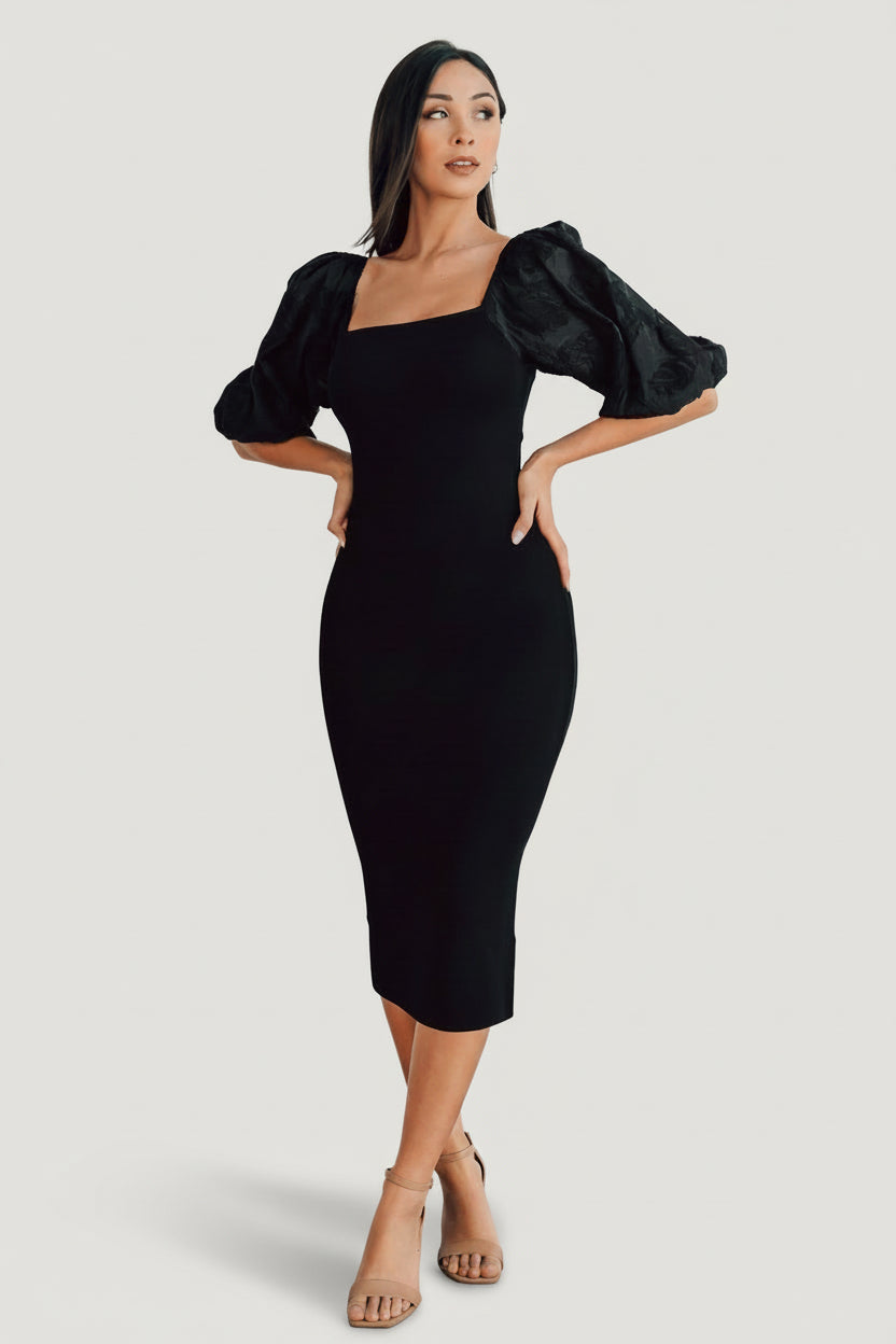 Weyland Bodycon Midi Dress | Baltic Born Black