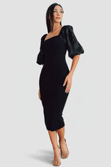 Weyland Bodycon Midi Dress | Baltic Born Black