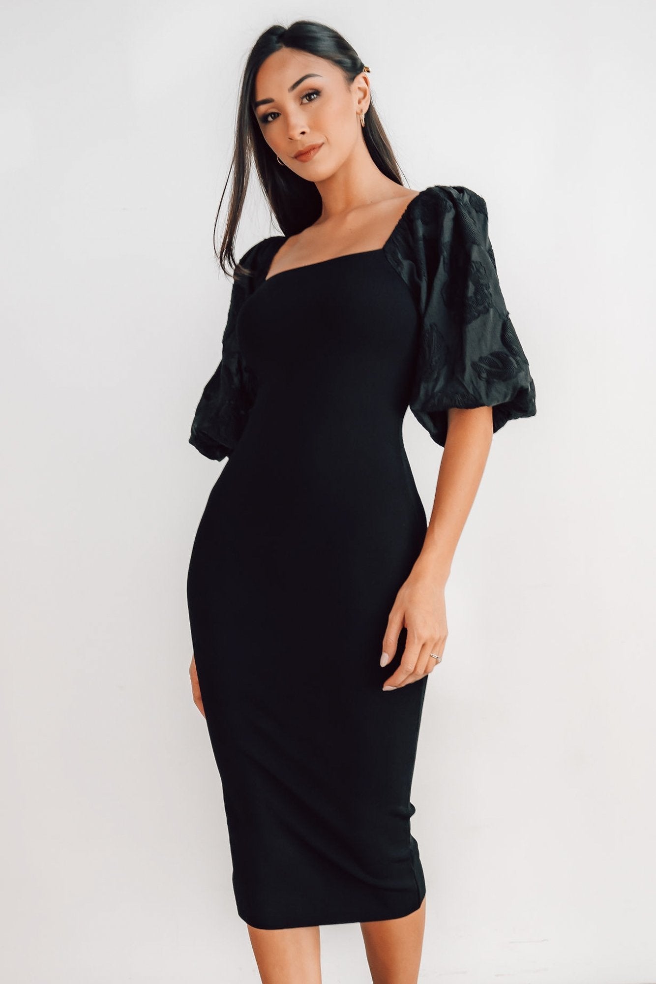 Weyland Bodycon Midi Dress | Baltic Born Black
