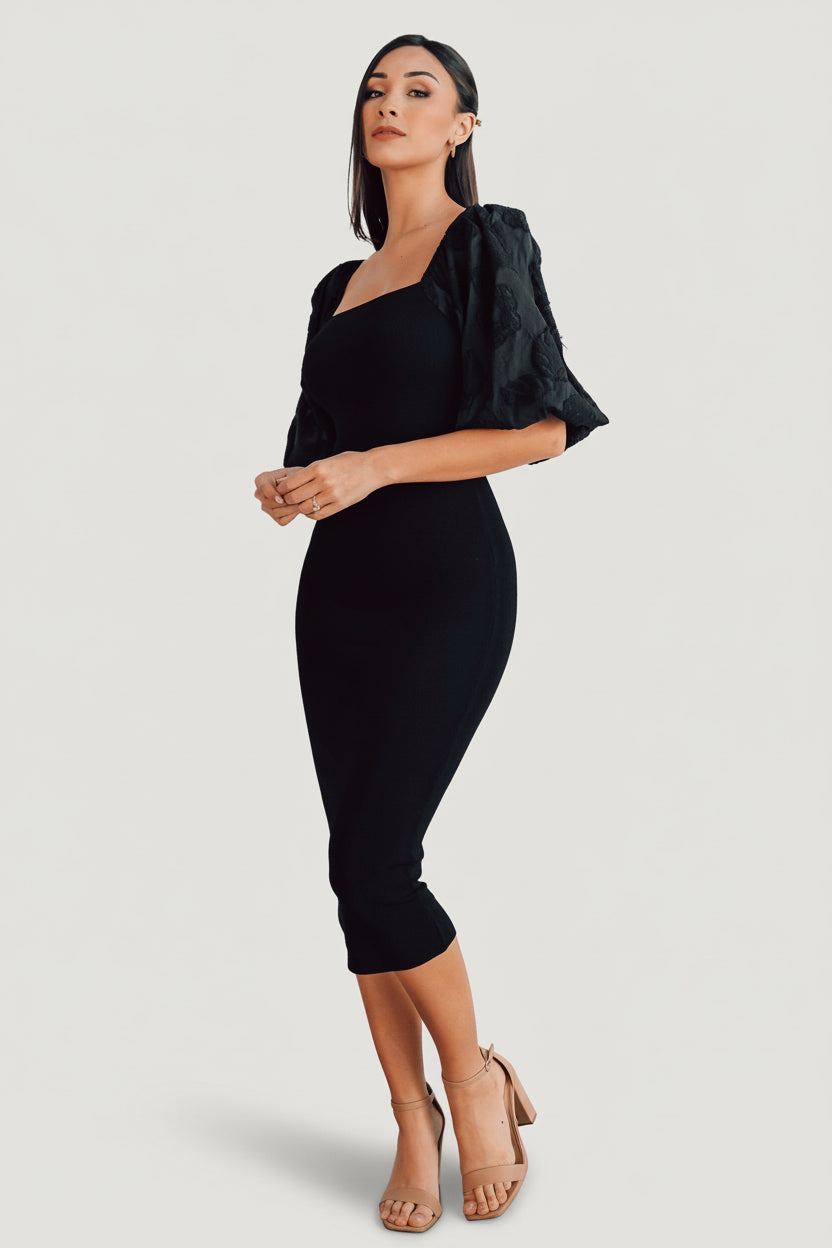 Weyland Bodycon Midi Dress | Baltic Born Black