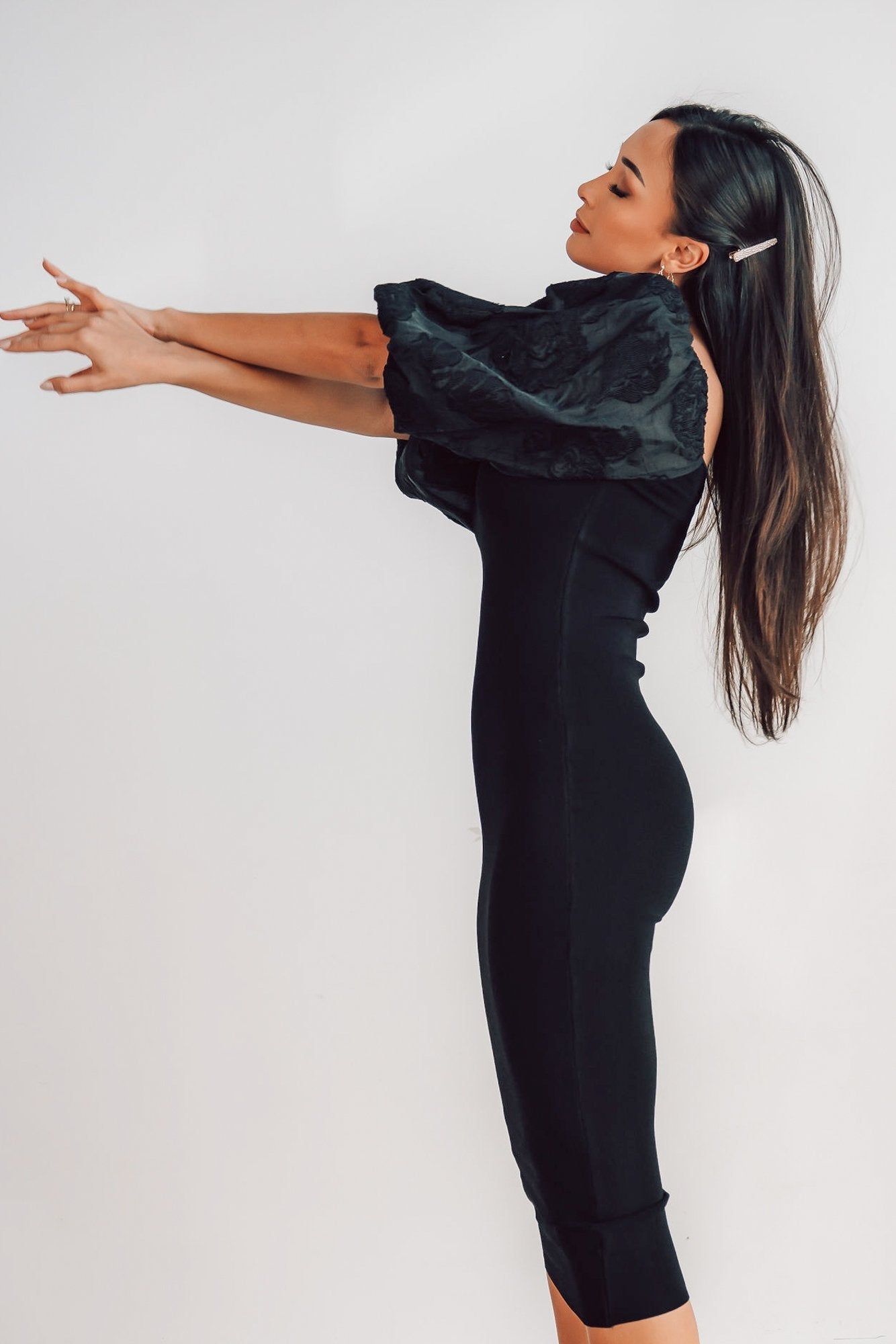 Weyland Bodycon Midi Dress | Baltic Born Black
