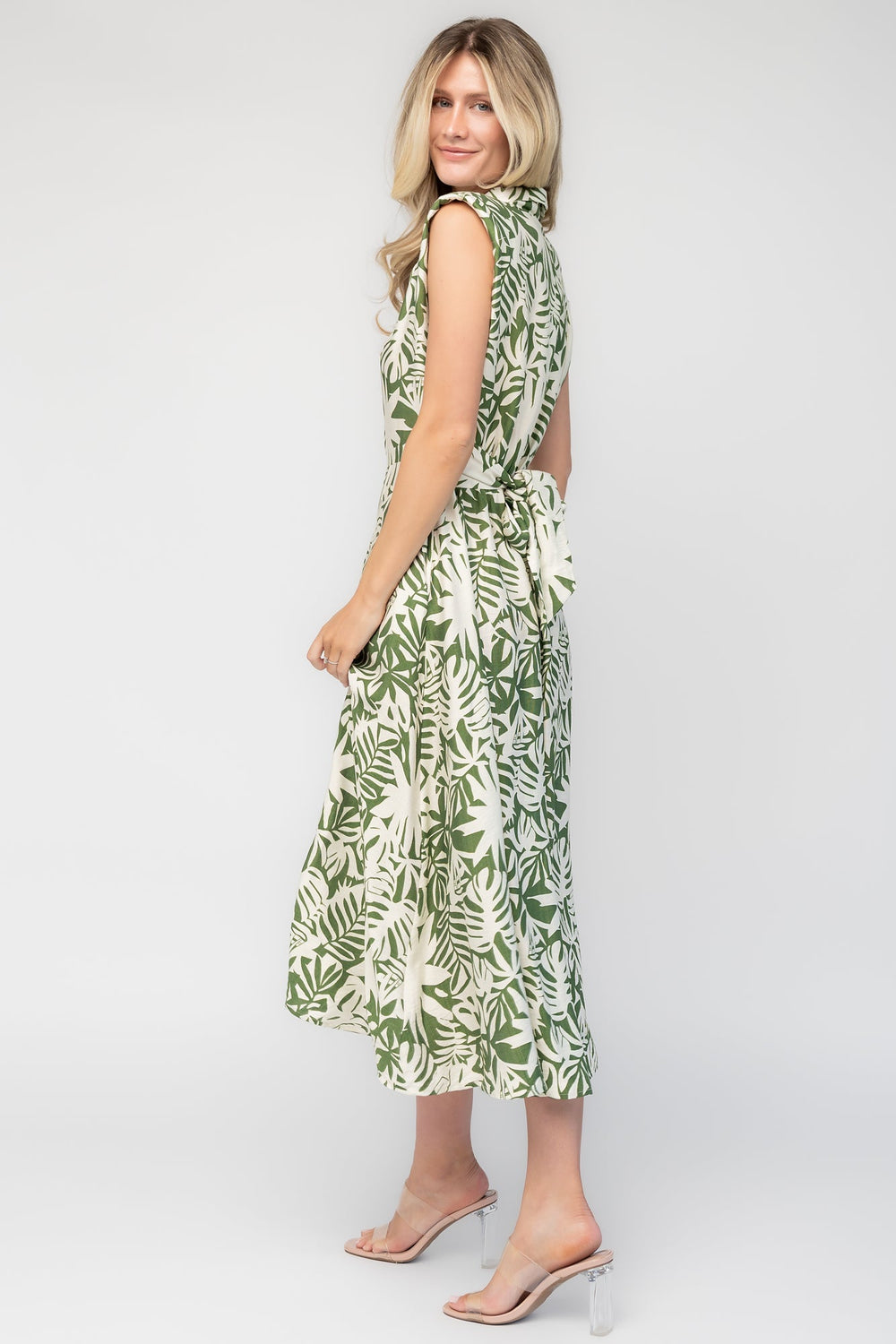 Isolde Midi Dress | Baltic Born Ivory + Olive Floral