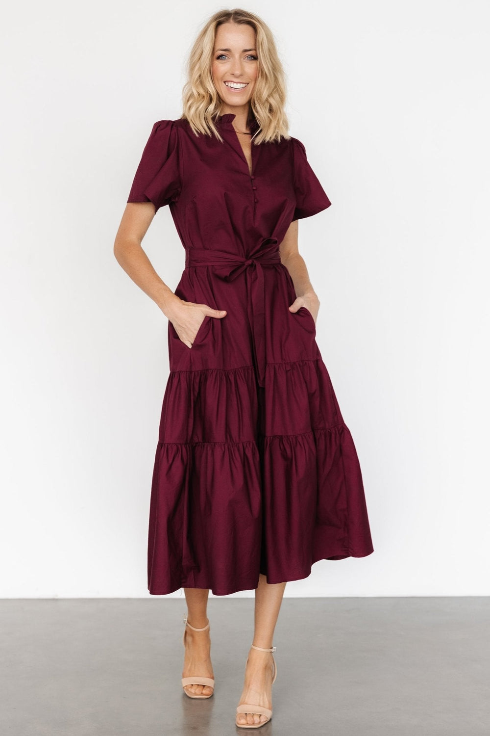 Providence Poplin Dress | Baltic Born Wine