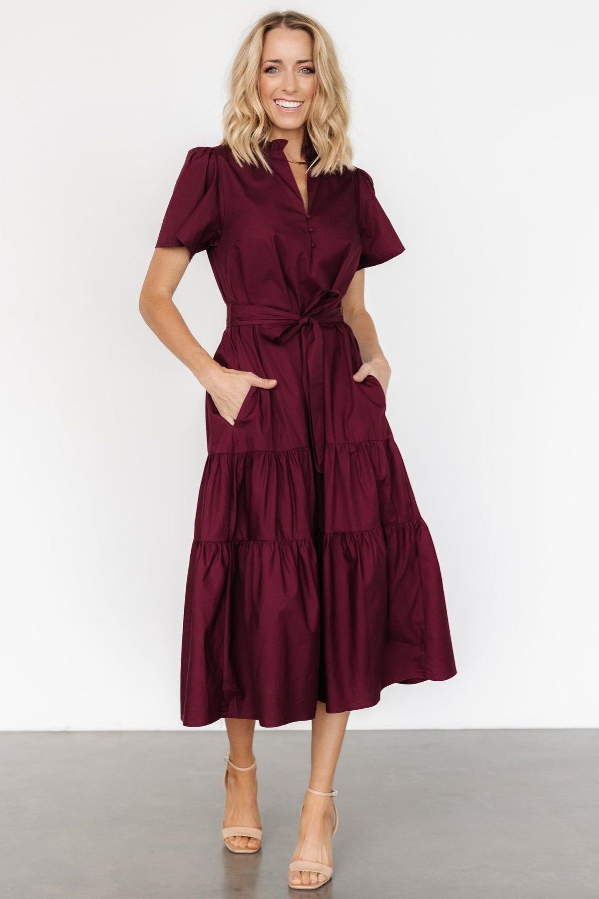 Providence Poplin Dress | Baltic Born Wine