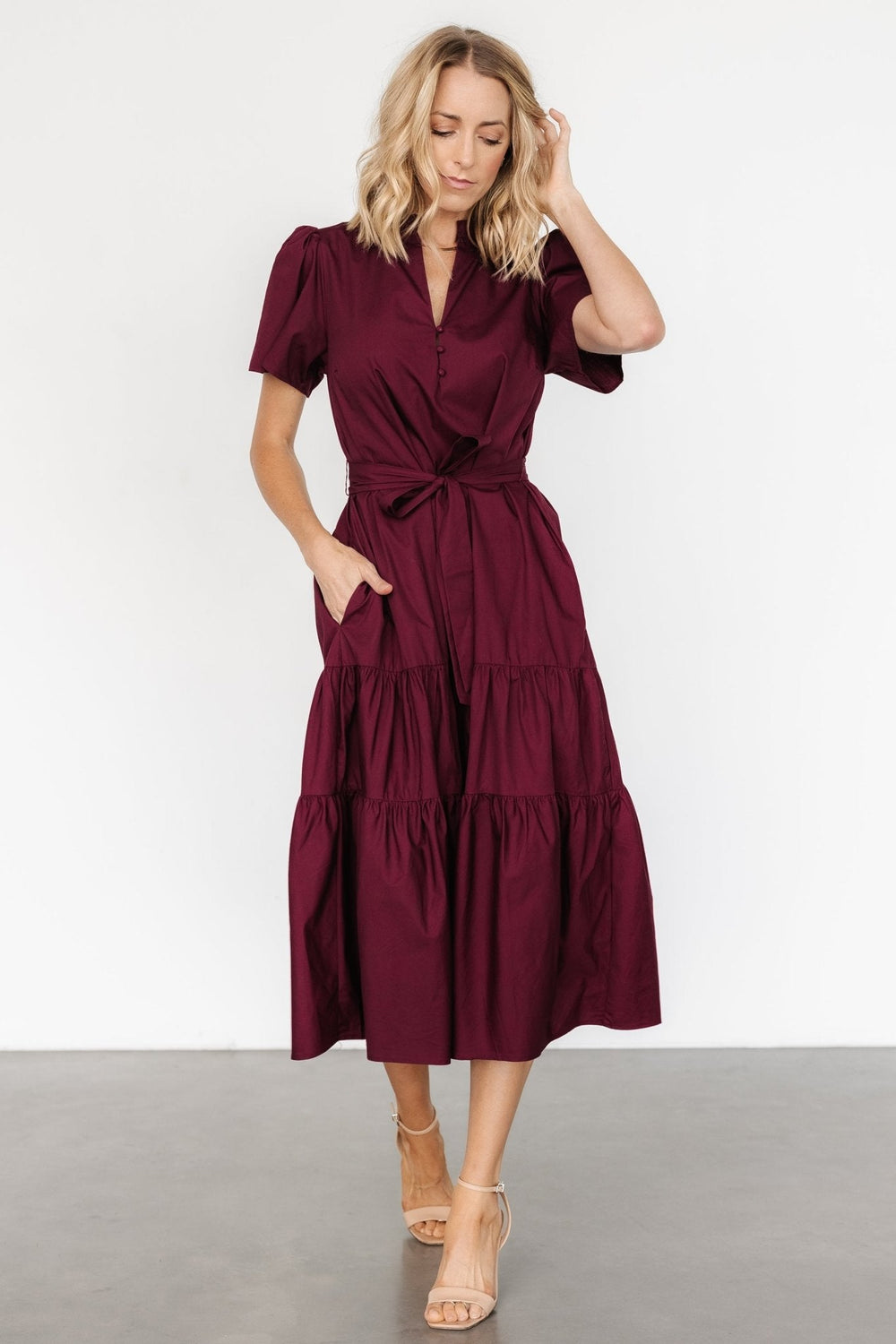 Providence Poplin Dress | Baltic Born Wine