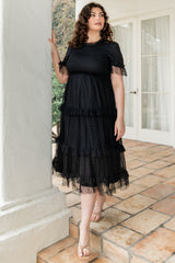 Lysandra Smocked Dot Dress | Baltic Born Black