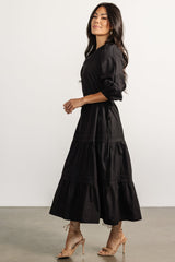 Santa Fe Poplin Midi Dress | Baltic Born Black