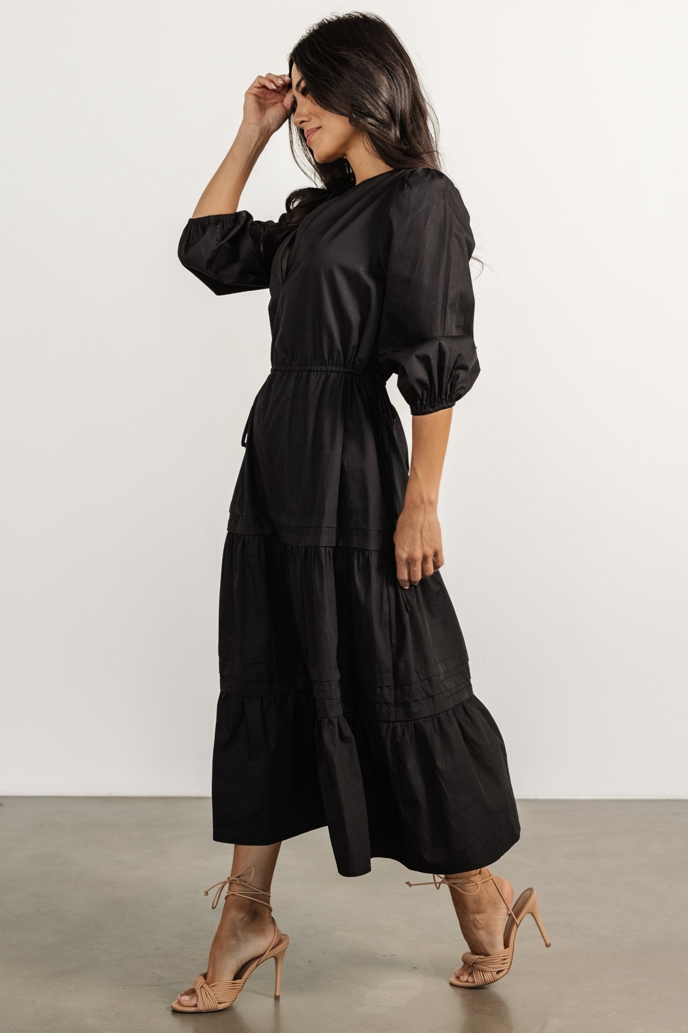 Santa Fe Poplin Midi Dress | Baltic Born Black