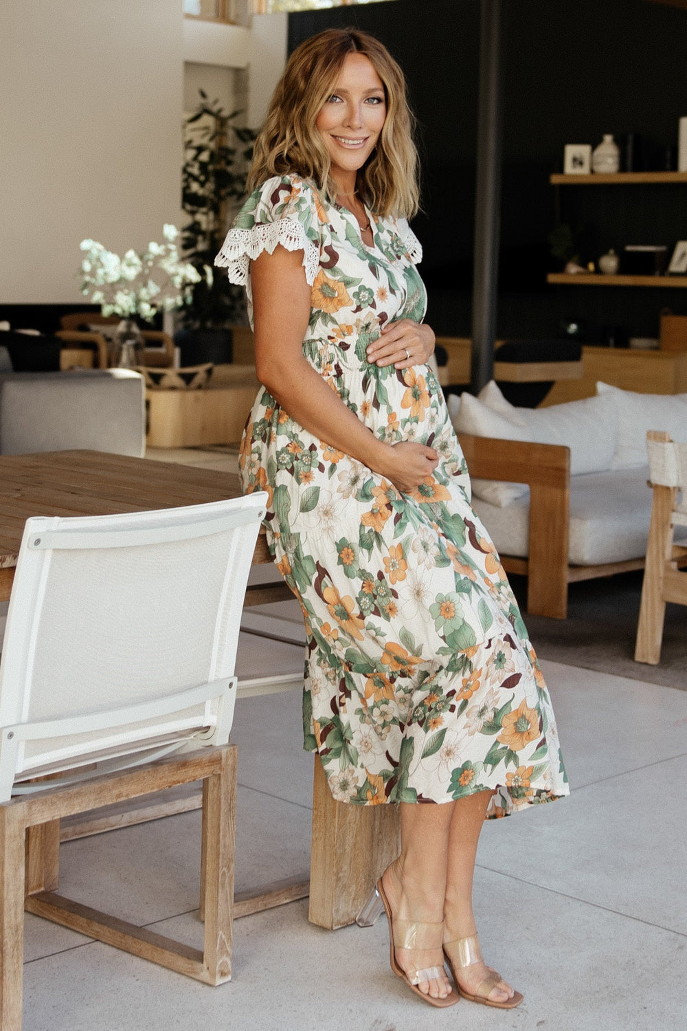 Aliyah Midi Dress | Baltic Born Green Floral