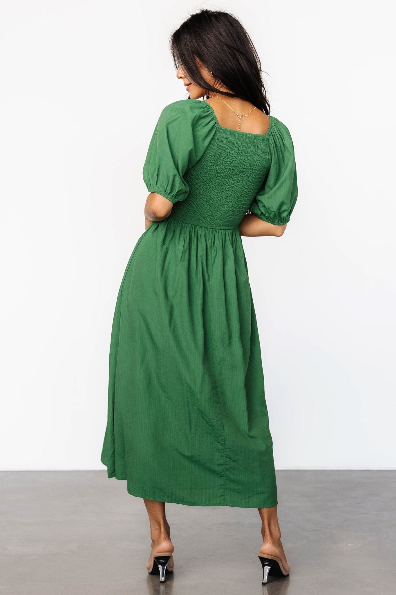 Stefania Midi Dress | Baltic Born Green