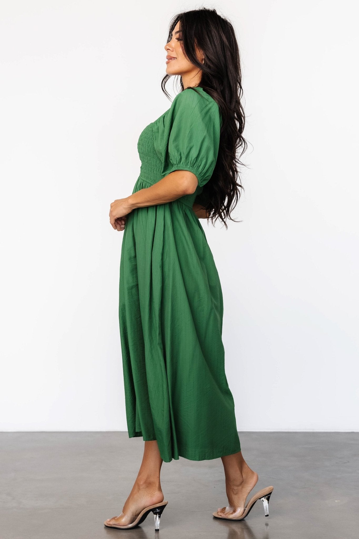 Stefania Midi Dress | Baltic Born Green