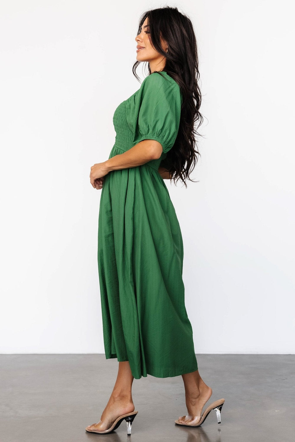 Stefania Midi Dress | Baltic Born Green