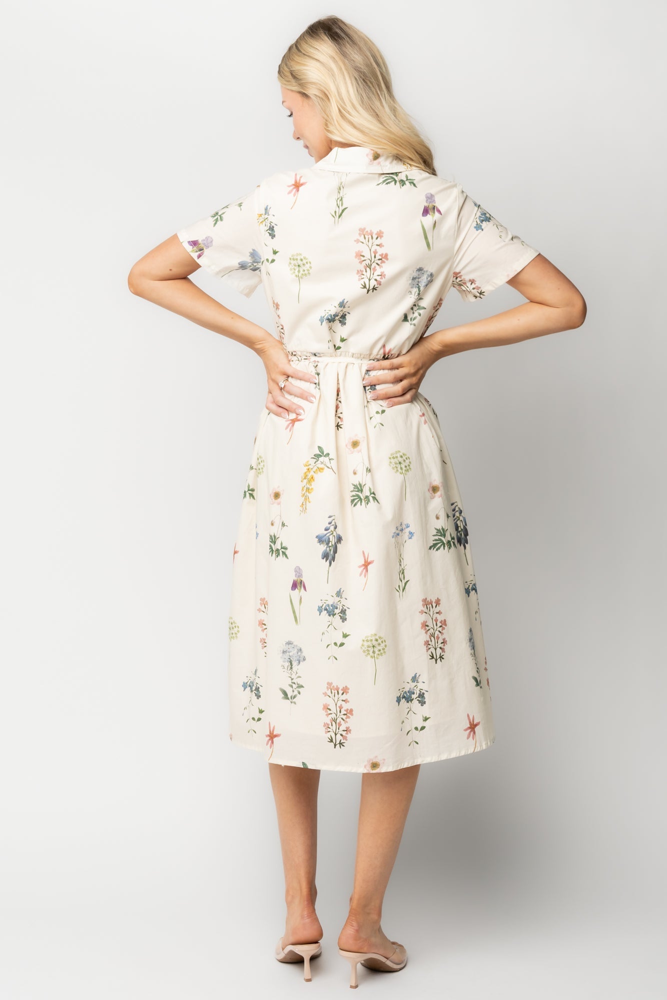 Marley Midi Dress | Baltic Born Ivory + Multi Floral