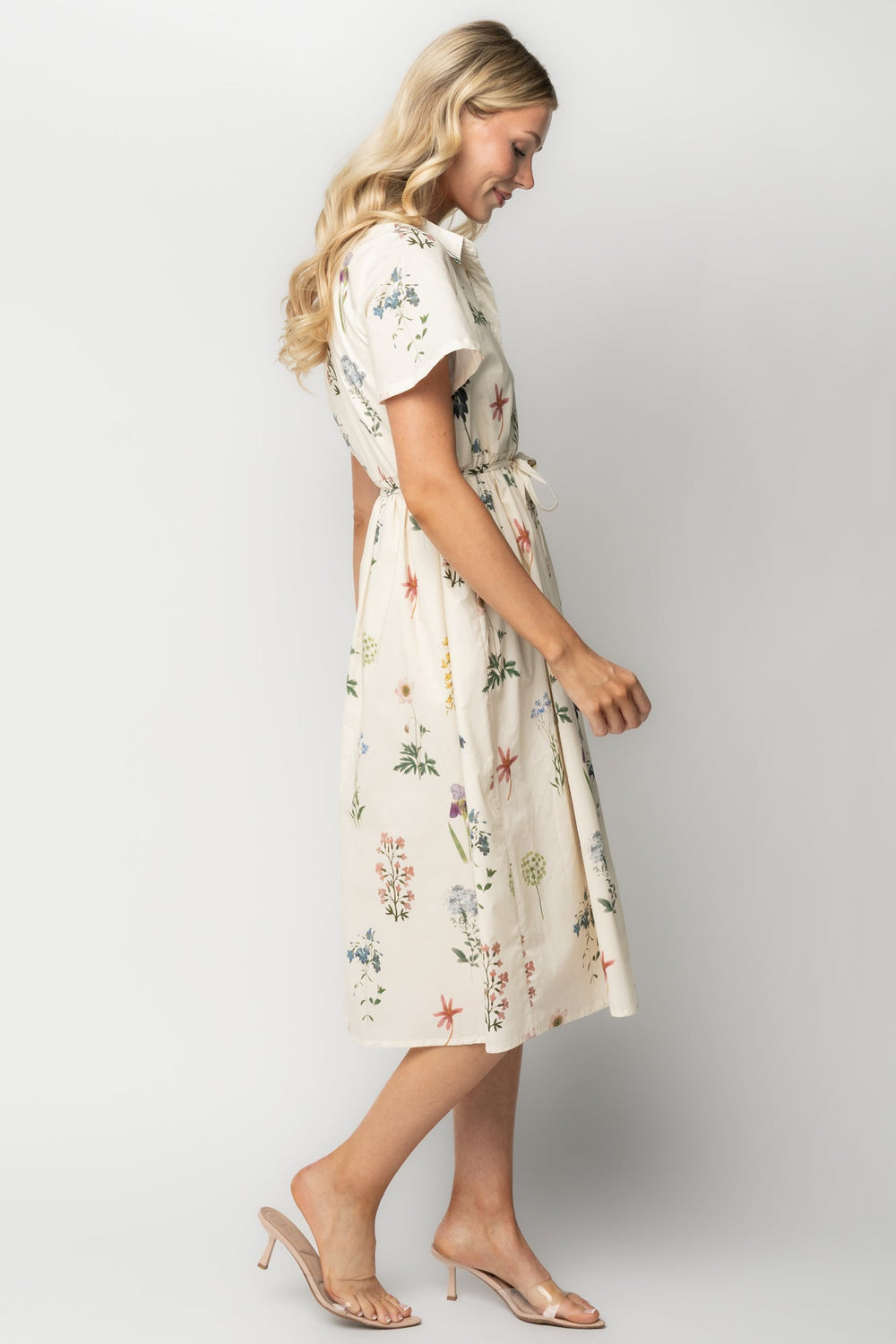 Marley Midi Dress | Baltic Born Ivory + Multi Floral