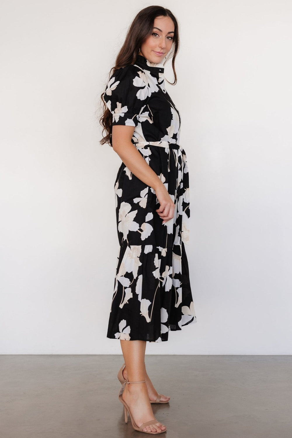 Loewe Button Dress | Baltic Born Black + Off White Floral
