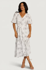 Makenna Midi Dress | Baltic Born Off White Print