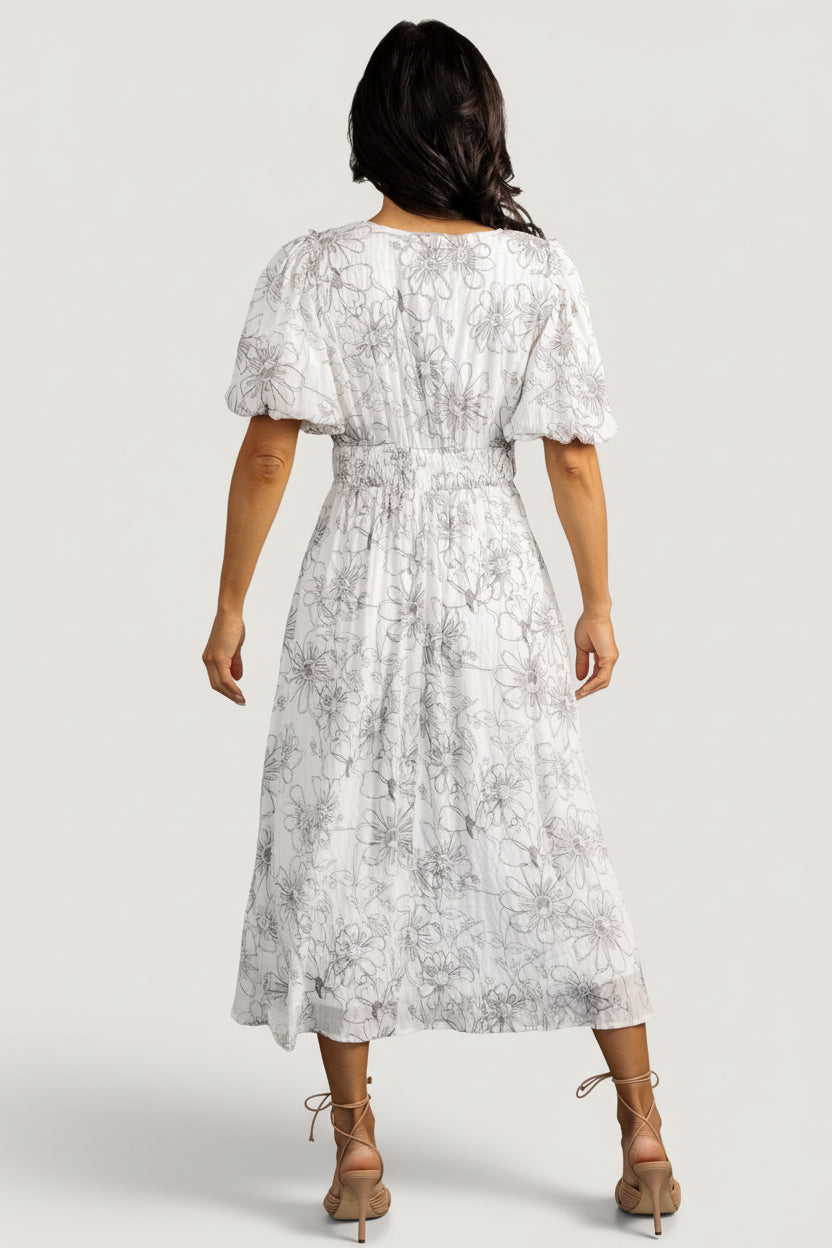 Makenna Midi Dress | Baltic Born Off White Print