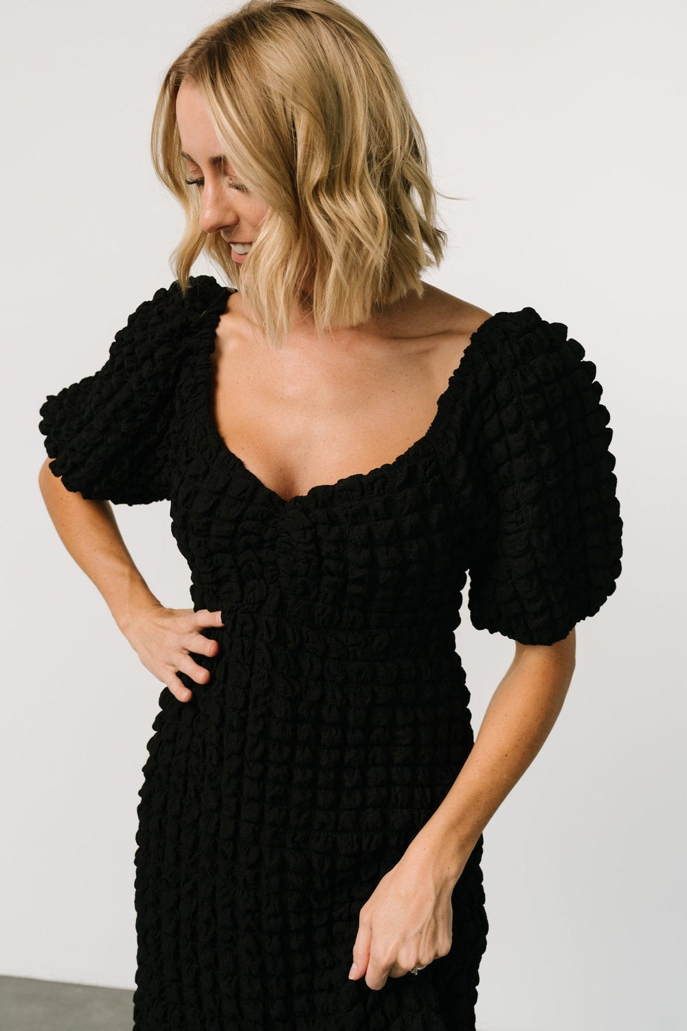 Therese Textured Dress | Baltic Born Black