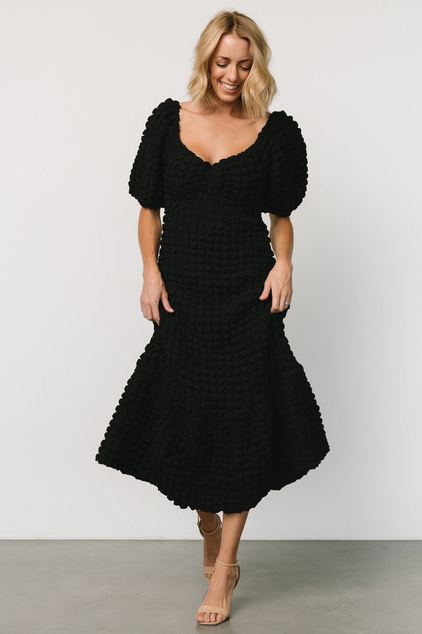 Therese Textured Dress | Baltic Born Black