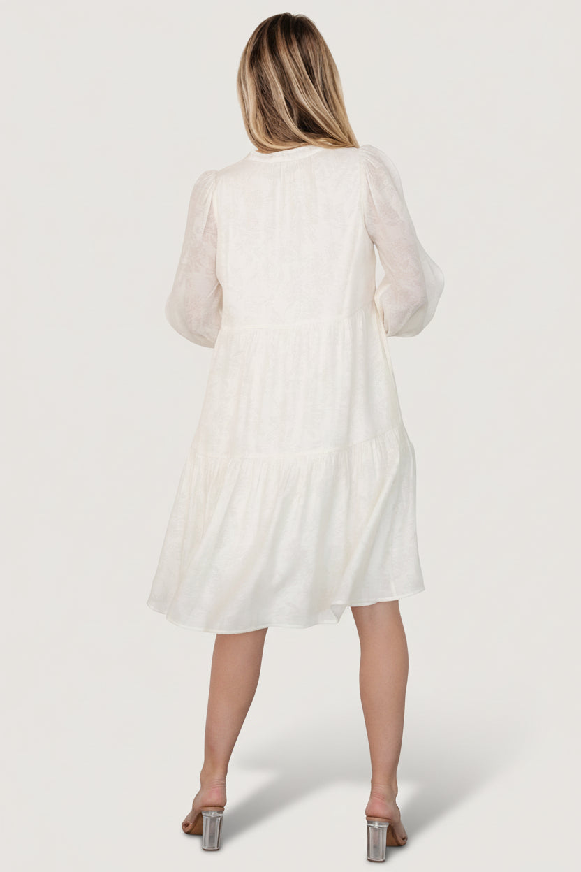 Brenna Button Midi Dress | Baltic Born Cream