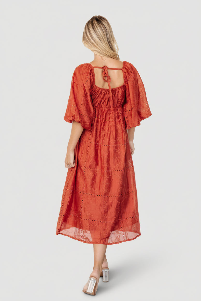 Brynn Midi Dress | Baltic Born Rust