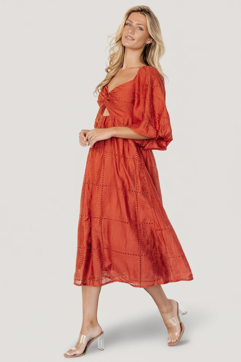 Brynn Midi Dress | Baltic Born Rust