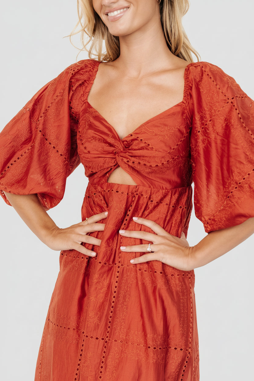Brynn Midi Dress | Baltic Born Rust