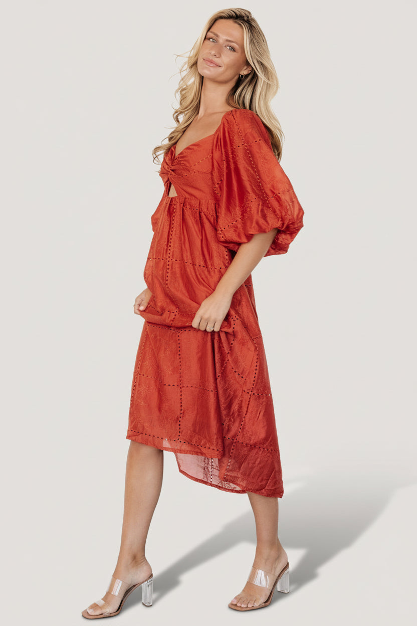 Brynn Midi Dress | Baltic Born Rust