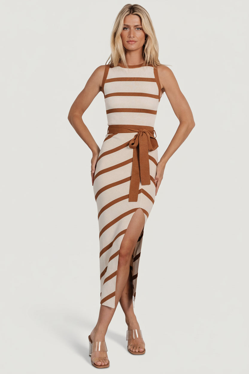 Chelsea Knit Dress | Baltic Born Beige + Camel