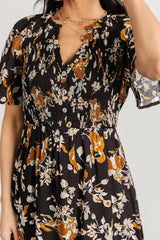 Hathaway Midi Dress | Baltic Born Black Floral