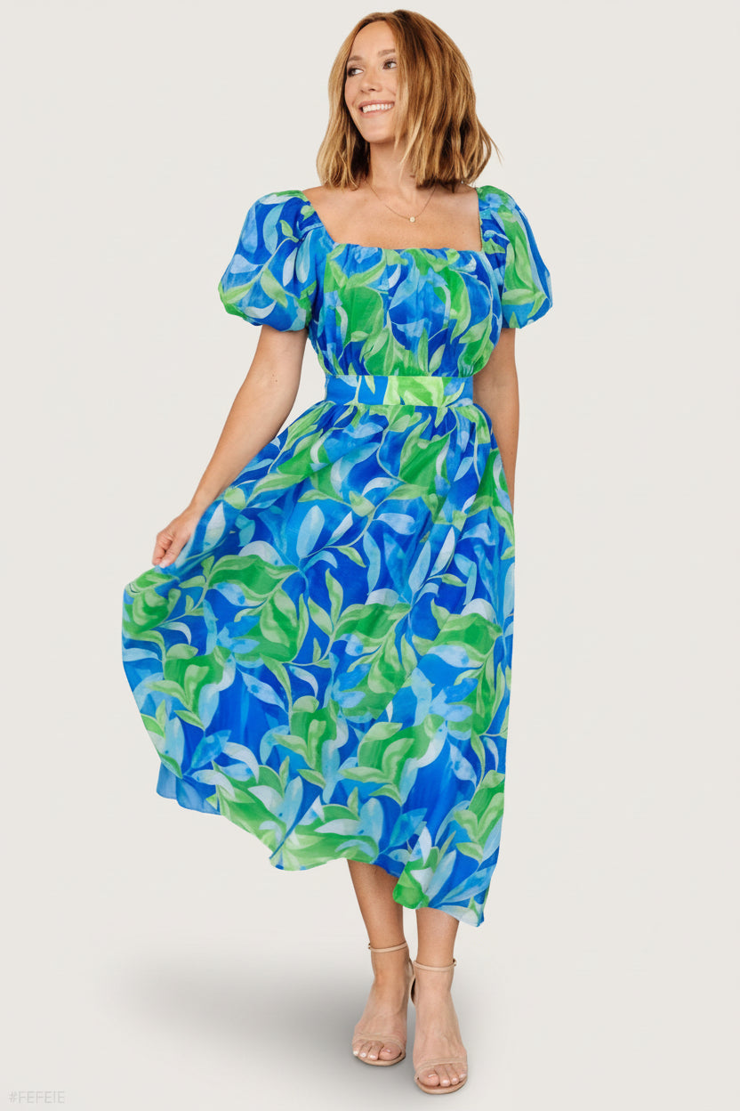 Catalina Midi Dress | Baltic Born Blue + Green