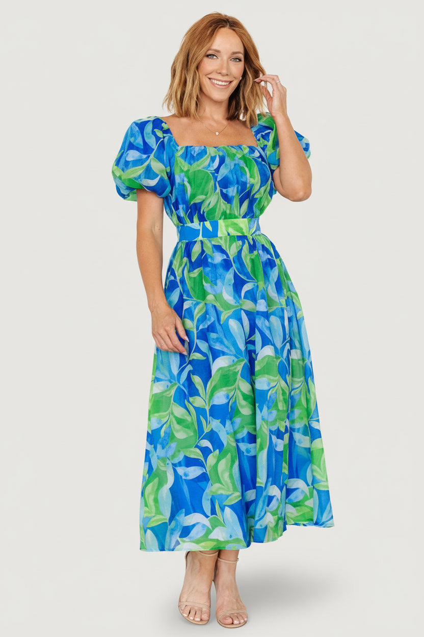 Catalina Midi Dress | Baltic Born Blue + Green
