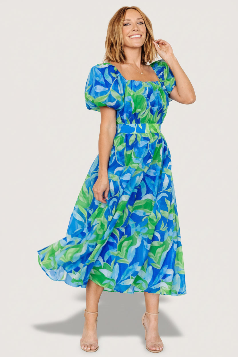 Catalina Midi Dress | Baltic Born Blue + Green