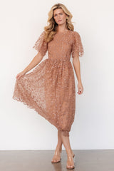 Kendra Embroidered Dress | Baltic Born Nude Rose