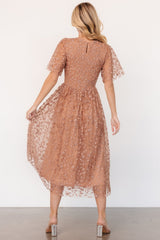 Kendra Embroidered Dress | Baltic Born Nude Rose