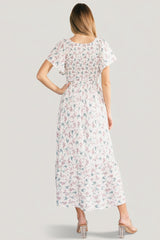 Joanie Smocked Dress | Baltic Born Cream Multi Floral