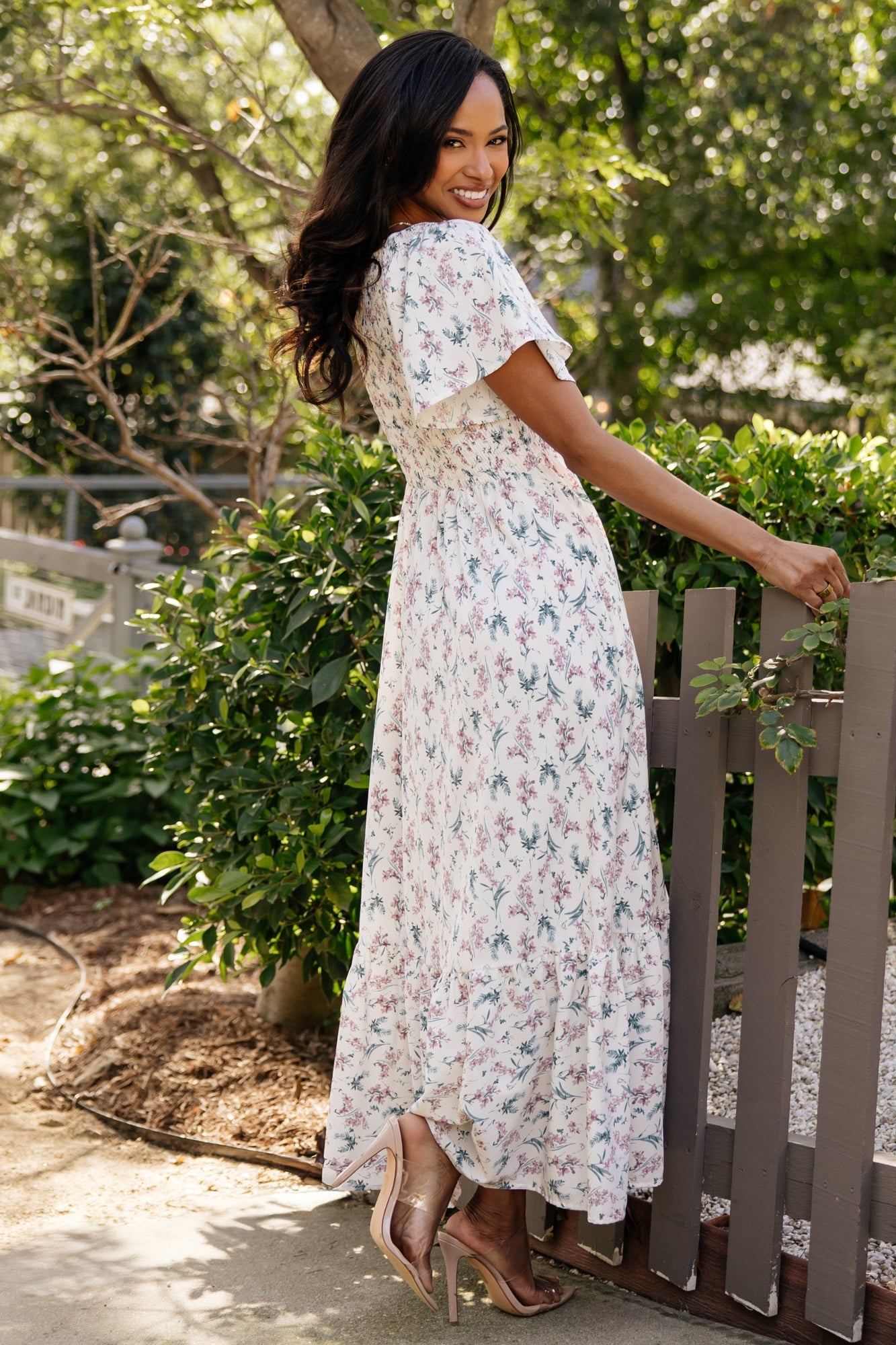 Joanie Smocked Dress | Baltic Born Cream Multi Floral