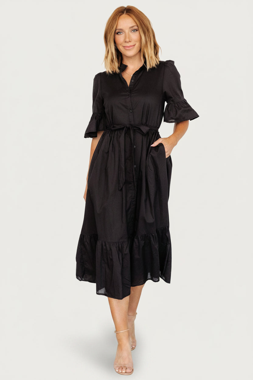 Mirielle Midi Dress | Baltic Born Black