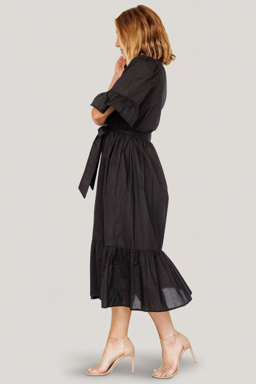Mirielle Midi Dress | Baltic Born Black